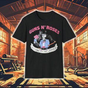 Skeleton rock vibes with Guns N Roses jungle tee t-shirt