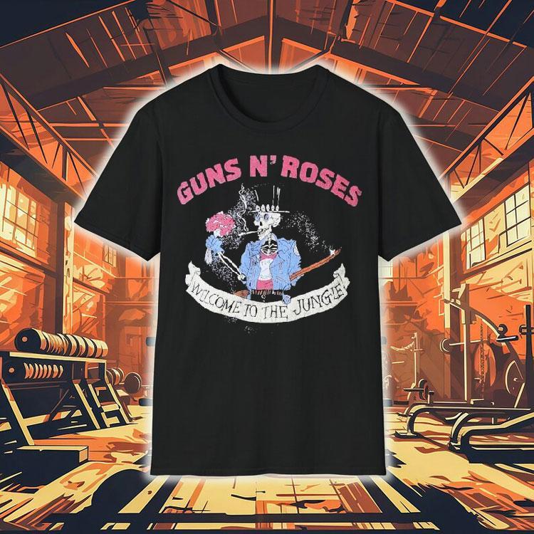 Skeleton rock vibes with Guns N Roses jungle tee t-shirt 4 Skeleton Rock Vibes With Guns N Roses Jungle Tee Tshirt
