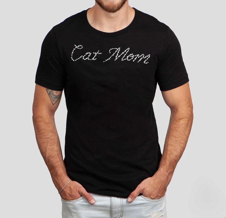 Sparkling rhinestone design for feline lovers t-shirt 4 Sparkling Rhinestone Design For Feline Lovers Tshirt