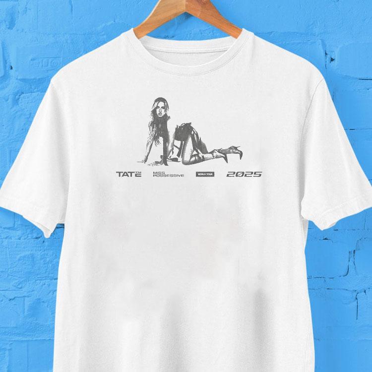 Tate McRae 2025 global tour exclusive t-shirt 2 Tate Mcrae Global Tour Exclusive Tshirt