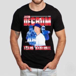 Texas Rangers Jacob Degrom 48 Baseball Tshirt