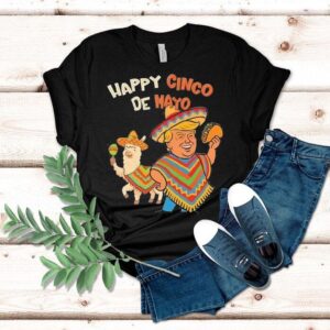 Trump celebrates cinco de mayo with alpaca tacos t-shirt