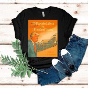 Trump stands alone against 142000 undocumented offenders t-shirt