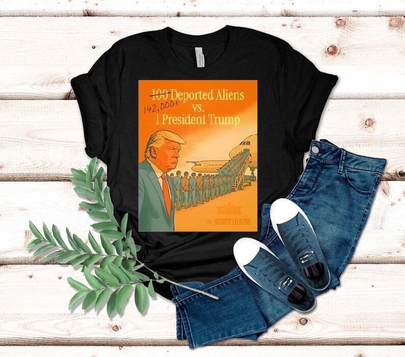 Trump stands alone against 142000 undocumented offenders t-shirt 4 Trump Stands Alone Against Undocumented Offenders Tshirt
