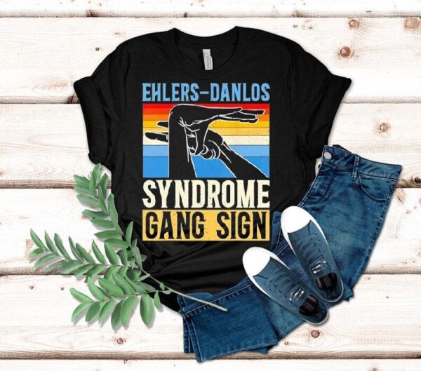 Unique hand gesture design for EDS awareness t-shirt