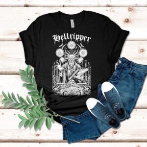 Unleash darkness with this hellish ritual t-shirt