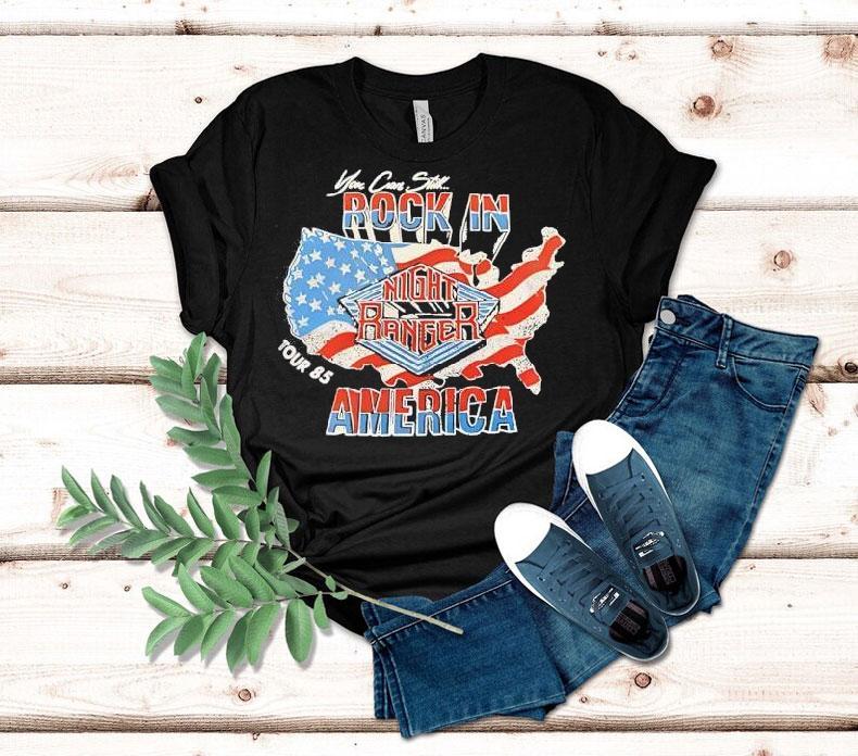 Vintage 1985 tour design rock band classic t-shirt 4 Vintage Tour Design Rock Band Classic Tshirt
