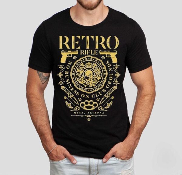 Vintage gun design inspired desert boogeyman tshirt