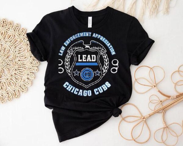 2025 Chicago Cubs tribute to police officers t-shirt