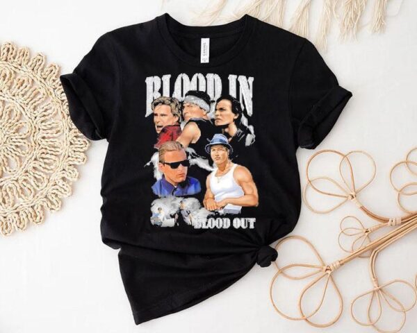 Blood In Blood Out gangsta style diamond design tshirt