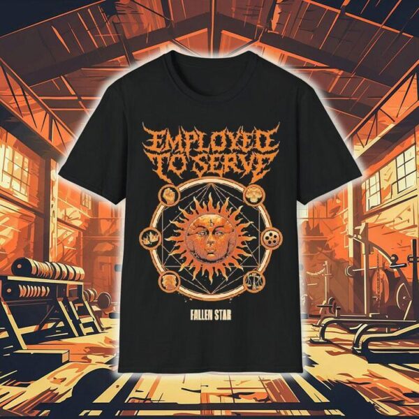 Fallen Star Sun Design On Trendy T-shirt