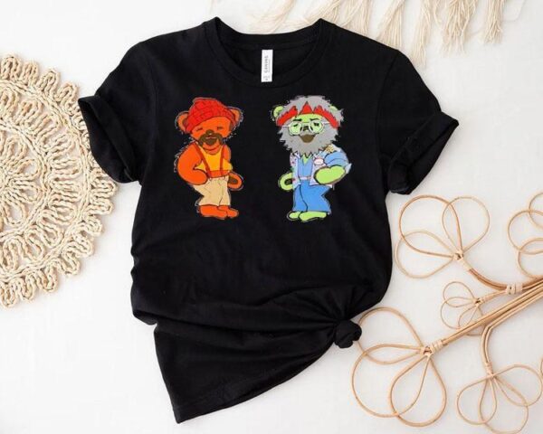 Funny Stoner Bear Design T-shirt
