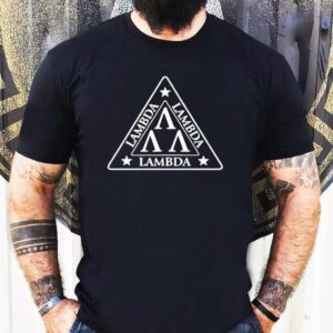 Greek Letter Trio Design On Comfortable T-shirt