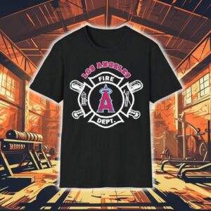 LA Angels Fire Department Crew Honors Heroes With Custom Tshirt