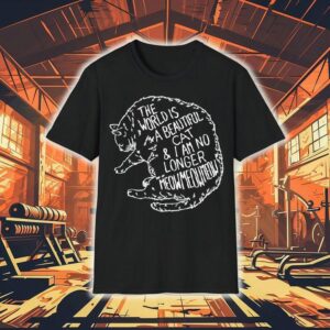 Life Is Wonderful And Fear Has Faded Cute Cat Design Tshirt