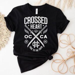 Loyal Crew Design With Heart And Sword Art T-shirt