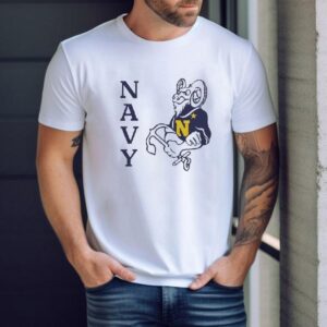 Navy midshipmen goat design t-shirt