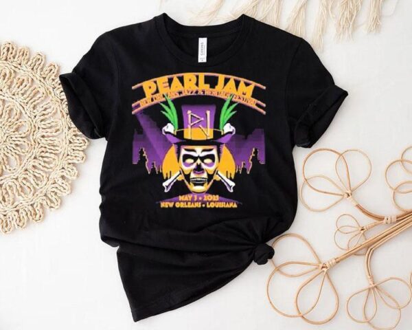 Pearl Jam 2025 tour dark matter performance at jazz fest t-shirt