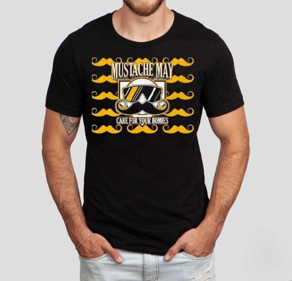 Pittsburgh Panthers Mustache Style Guide For Bros T-shirt