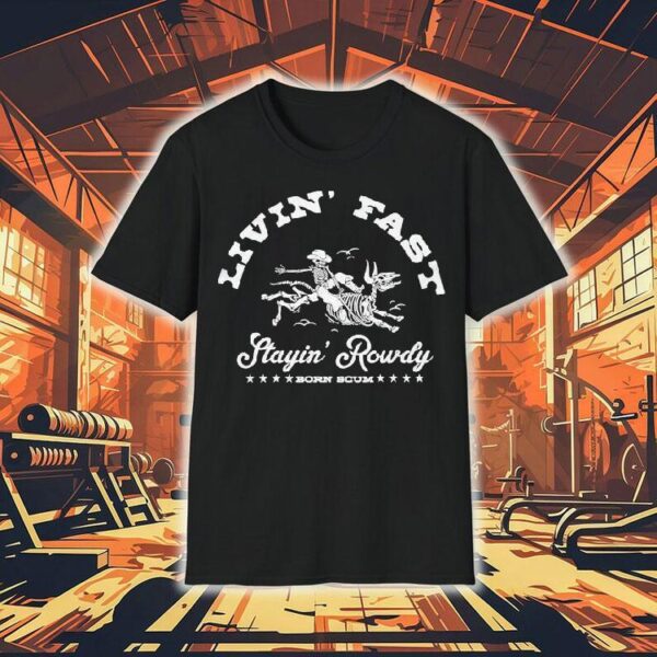 Rebel with edge skeleton design t-shirt