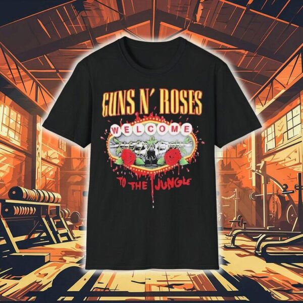 Rock out in style with this classic Guns N Roses jungle themed t-shirt