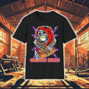 Ruthless design with crossed heart motif tshirt