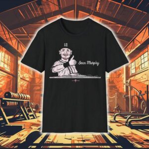 Sean Murphy shows approval with cool graphic t-shirt