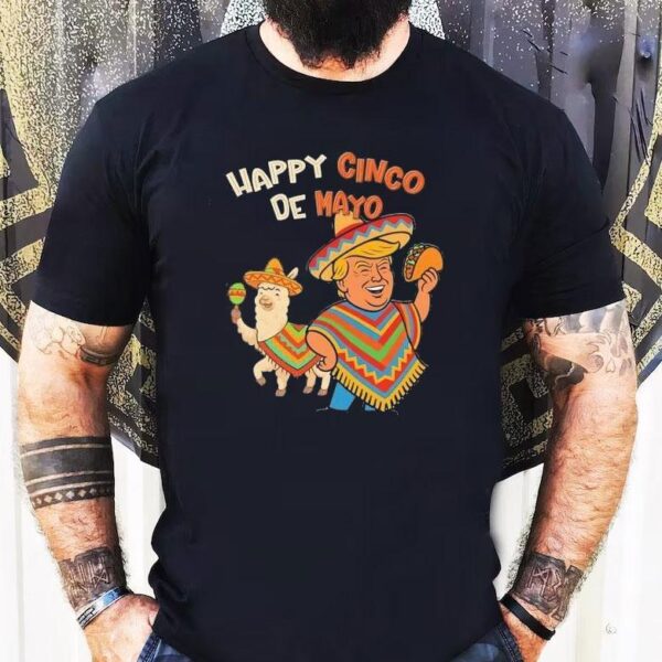 Trump celebrates cinco de mayo with alpaca tacos t-shirt