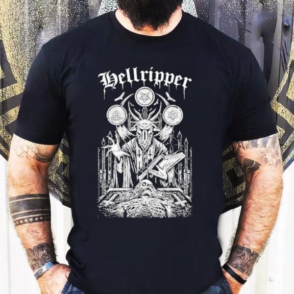 Unleash darkness with this hellish ritual t-shirt