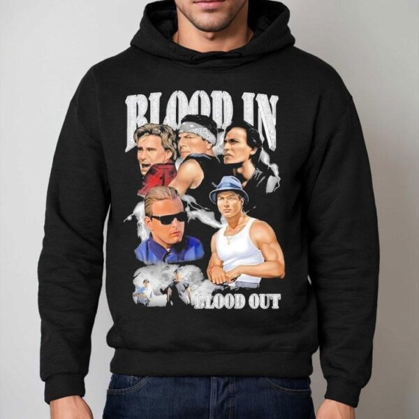 Blood In Blood Out gangsta style diamond design tshirt