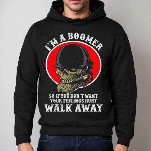 Boomer Humor Alert Dont Get Offended Skull And Cigarettes Tshirt