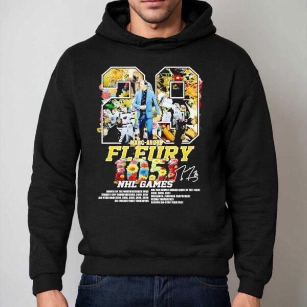 Celebrating Marc Andre Fleurys 1151 NHL game milestones with this stylish tshirt