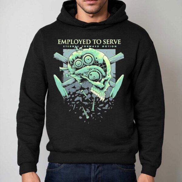 Eternal Forward Motion Skull Design On Trendy T-shirt