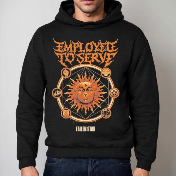 Fallen Star Sun Design On Trendy T-shirt