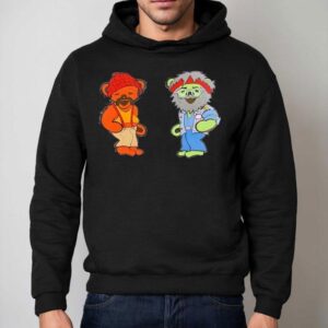 Funny Stoner Bear Design Hoodie