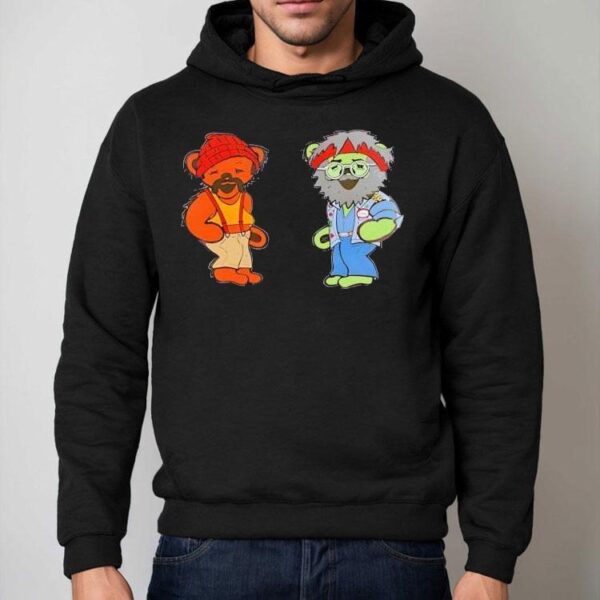 Funny Stoner Bear Design T-shirt