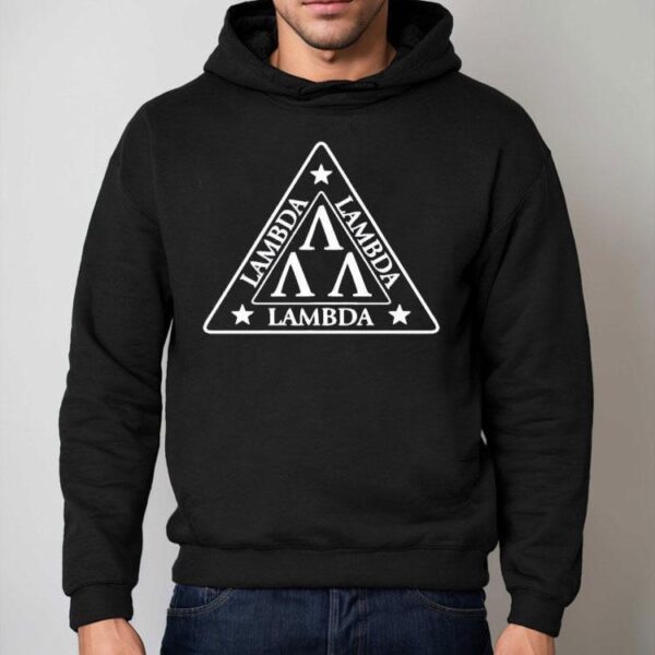 Greek Letter Trio Design On Comfortable T-shirt