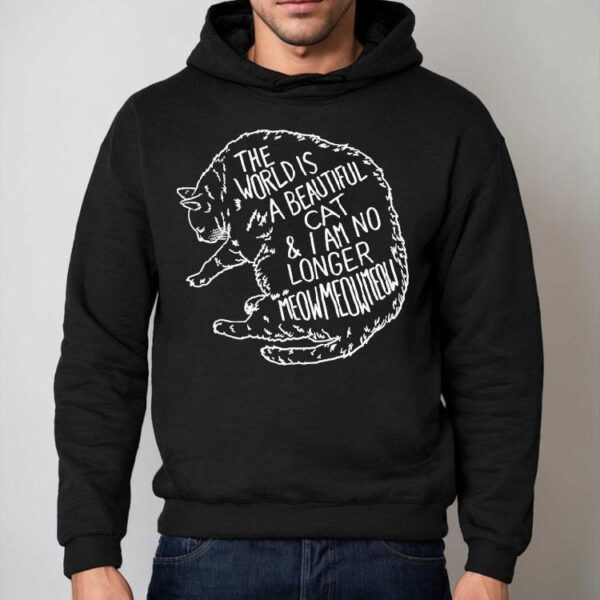 Life Is Wonderful And Fear Has Faded Cute Cat Design Tshirt