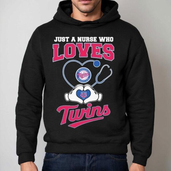 Minnesota Twins Fan Shows Team Spirit With Heart Hands T-shirt