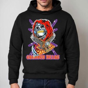 Ruthless Design With Crossed Heart Motif T Hoodie
