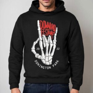 Skeleton Hands Design Rocks Download Fest Lineup T Hoodie