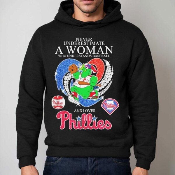 Strong women who know baseball and adore the Phillies mascot deserve this awesome tshirt