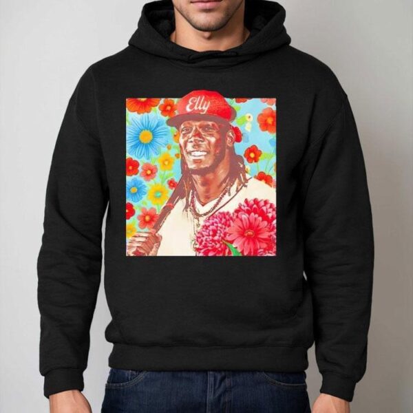 Stylish Elly De La Cruz Floral Pocket Design Tshirt