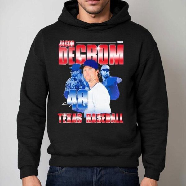 Texas Rangers Jacob Degrom 48 Baseball Tshirt