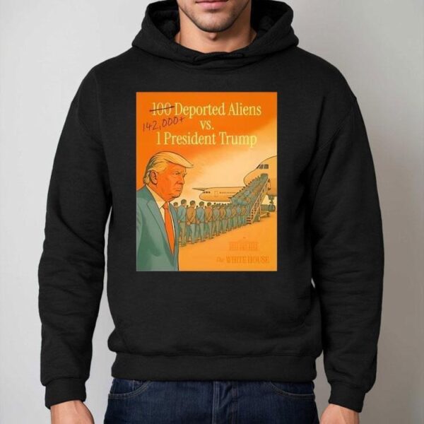 Trump stands alone against 142000 undocumented offenders t-shirt