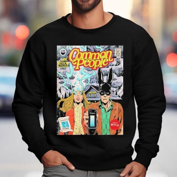 Black Mirror inspired everyday heroes comic design tshirt