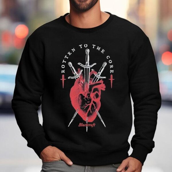 Blackcrafts dark heart dagger design t-shirt