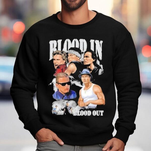 Blood In Blood Out gangsta style diamond design tshirt