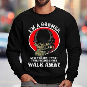 Boomer Humor Alert Dont Get Offended Skull And Cigarettes T Sweatshirt