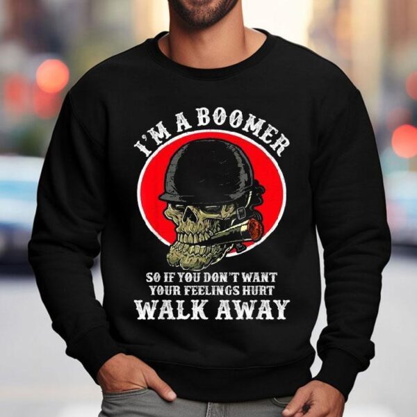 Boomer Humor Alert Dont Get Offended Skull And Cigarettes Tshirt